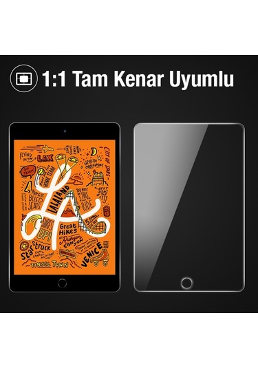 Ally Apple Uyumlu iPad  9.7 2018 - 2017 - Pro 9.7 - Air 2 - Air Tempered Cam E
