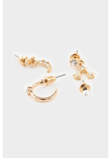 Defacto Kadın 8li Gold Küpe F7669axnsgd1 Diğer