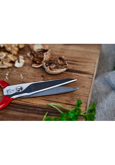 Zwilling Kitchen Shears Çok Amaçlı Makas, Paslanmaz Çelik, Kırmız