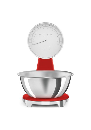 Smeg 50's Style Retro Kırmızı Analog Mutfak Tartısı Ksf01rdww Kırmızı