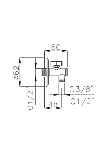 Adell Alp Filitreli Ara Musluk Krom 1/2 -3/8 Krom