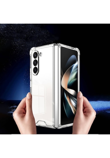Goocamp Galaxy Z Fold 5 Uyumlu Nitro Anti Shock Silikon-renksiz Renksiz