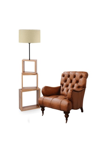 A&g Kare Hareketli Raflı Lambader Kumaş Başlık Çok Renkli