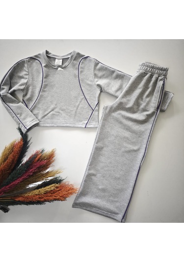 Kız Çocuk 2 Li Takım Gri