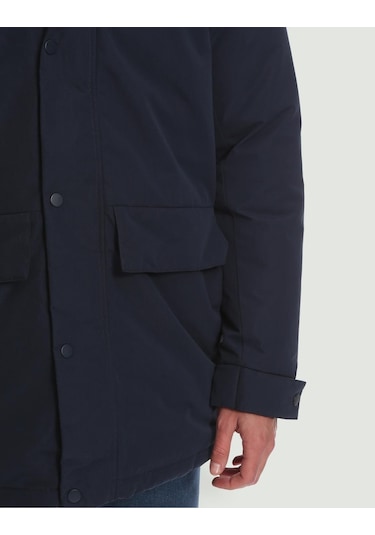 Jack & Jones Fonksiyonel Cepli Kapüsonlu Parka- Champ 12236015 Navy Blazer Siyah