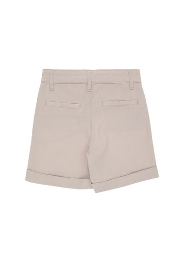 U.S. Polo Assn. Kız Çocuk Bej Cepli Dokuma Şort 50309143-VR011