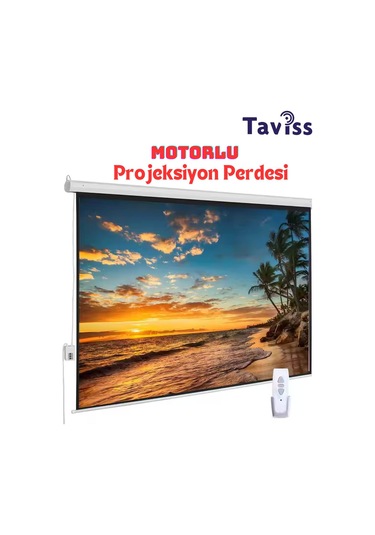 240x200 Cm Motorlu Kumandalı Projeksiyon Perdesi