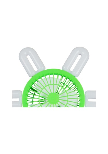 Homyl E27 Soket Fan Işık Küçük Tavan Vantilatörü Yeşil