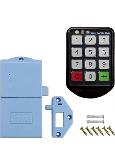 Powermaster Pm-26724 Tuş Şifreli Siyah Çekmece Dolap Kilidi 2'li Paket