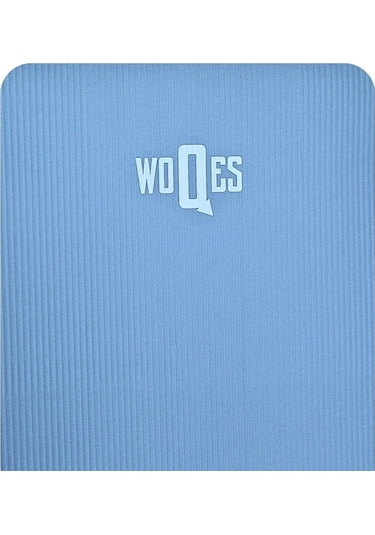Woqes Konforlu Ve Kaymaz Nbr Yoga Matı 10 Mm Kalınlık Ekstra Destekli Ve Dayanıklı Tasarım Açık Mavi