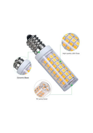 Maiyame 5 Adet E14 Led Ampul Sıcak/beyaz Işık 3000k/6000k , 5w 500 Lümen, 33 Led, 360 Aydınlatma, Halojen Ampul Yerine, Ac220-240v Ilık Beyaz