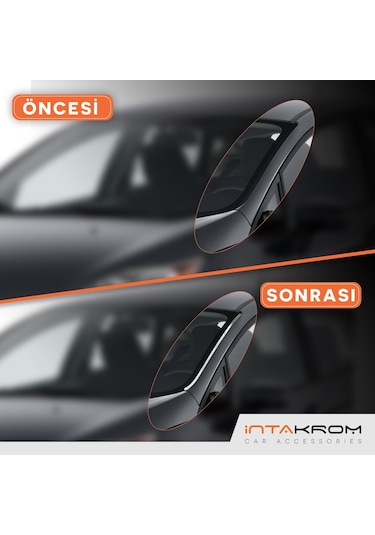 Ford Fiesta Krom Ön Cam Çıtası 2 Parça 2009 - 2017