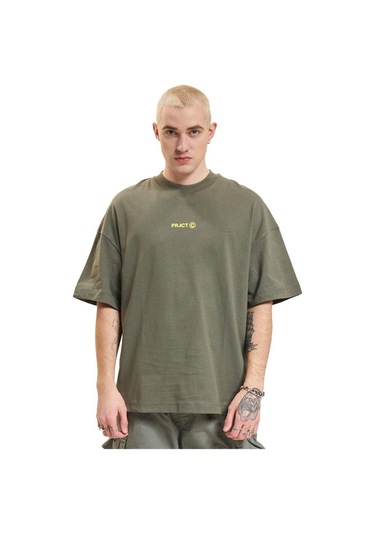 Jack Jones Jcoprjct Tee Ss Crew Neck Erkek T-shirt 12250713-agave Green Yeşil-yeşil Yeşil
