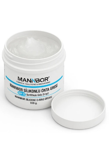 Lubco Mannbor Nano NSF H1 Gıda Uyumlu Slikonlu Conta Gresi 100 G