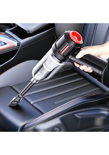 Springsun Kablosuz Elektrikli Süpürge El Tipi Ev Toz Toplayıcı 3'ü 1 Arada Emiş Şişirme Makinesi Güçlü Şişirme Pompası