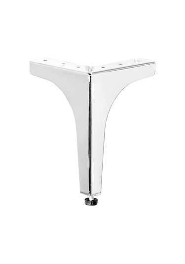 4 Adet Klas Ayak Metal 17 Cm Krom Mobilya Koltuk Ayağı