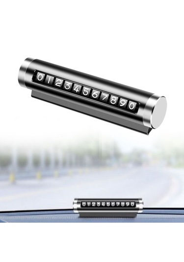 Alüminyum Kasa Siyah Renk Çevirmeli Numaratörü Torpido Aksesuar