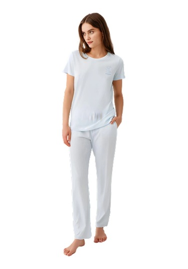 Pierre Cardin İkili Pijama Takım Kadın Pc9201-x Mavi