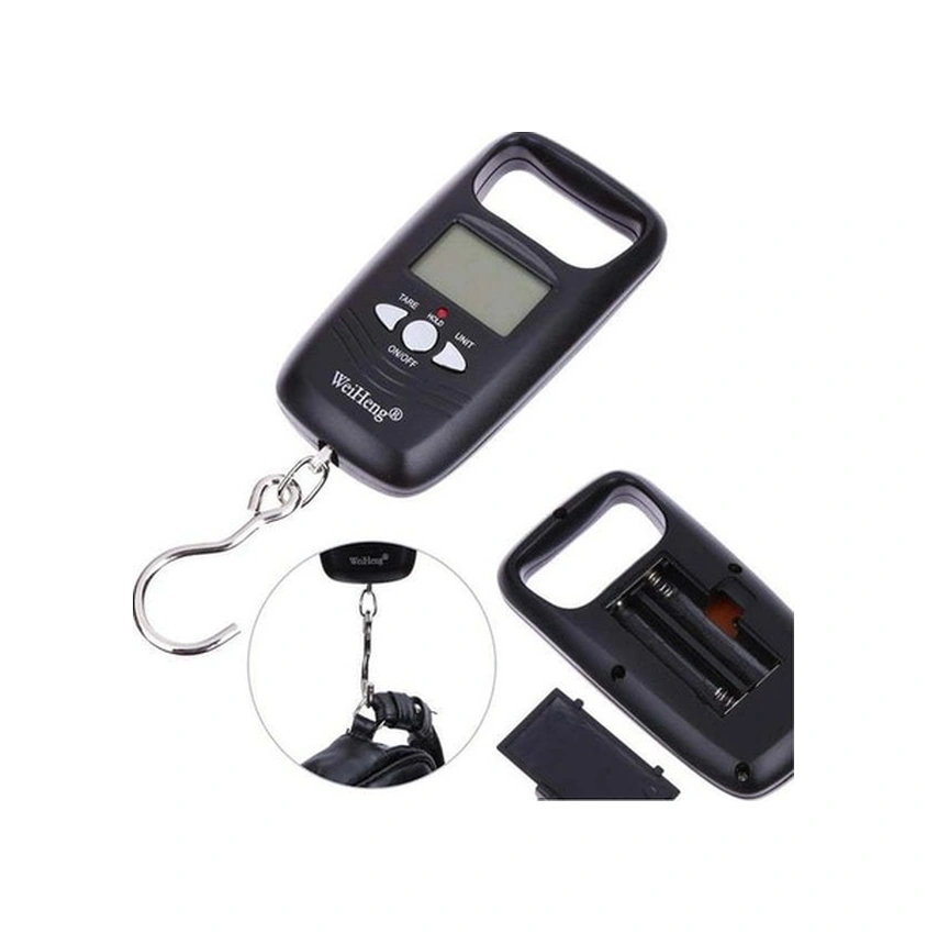 Fortunelane 50kg Dijital Taşınabilir Lcd Terazi - Bagaj, Balıkçılık İçin Pil Hariç Ağırlık Ölçer