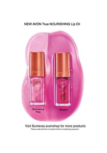 Avon True Colour Shimmering Petal + Blossom Dudak Bakım Yağı 2 x 7 ML