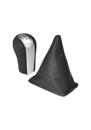 Xindoker Toyota Corolla 1998-2009 İçin 5 Vites Manuel Vites Çubuğu Kapağı Ve Ergonomik Kolu - Toz Koruyucu, Yeni Nesil Plastik Ve Deri Siyah