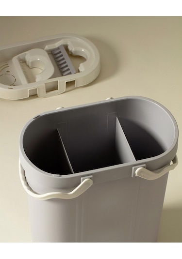 Madame Coco Verly 3 Bölmeli Tablet Mop Seti Gri