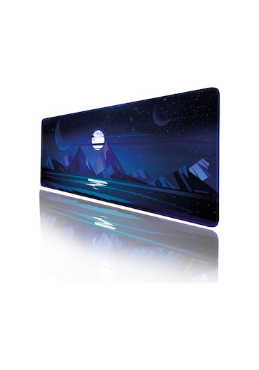 Helixsun Mouse Pad Büyük Boy Gaming Oyuncu XXl 90x40 CM Moonlight