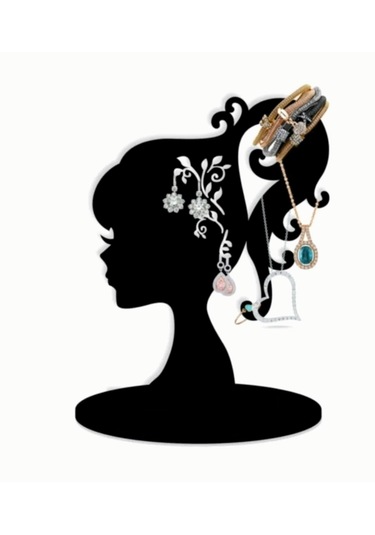 Ahşap Tasarım Küpe Kolye Takı Askısı Organizer Stand