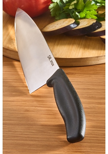 Dr. Inox Şef Bıçağı 33 Cm Siyah Siyah