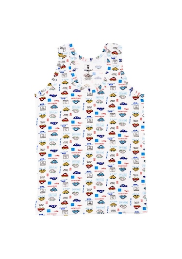 Ceylanoğlu 6'lı Likralı Empirme Erkek Çocuk Atleti- 346 Çok Renkli