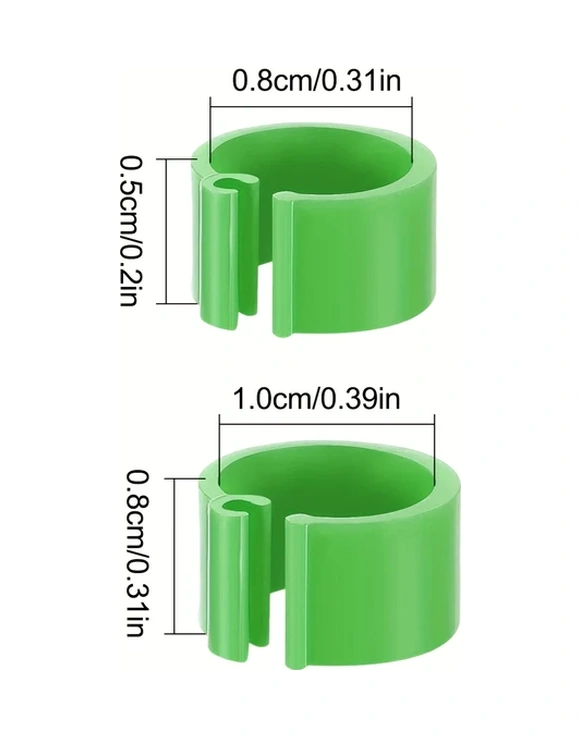 Willowhaven 100 Adet 10mm Gökyüzü Mavisi Kuş Bacağı Halkası 1-100 Numara Kanatlı İşaretleme Aracı