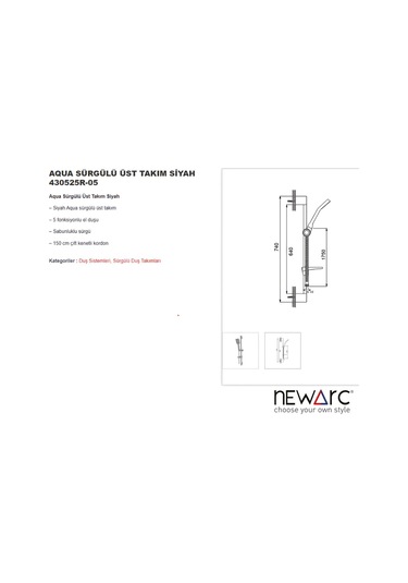 Aqua Siyah Sürgülü Üst Takım 430525r-05 Siyah