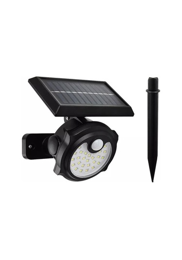 Powermaster Sh-1705a 26 Ledli Sensörlü 3 Modlu Solar İndiksiyon Duvar Lambası