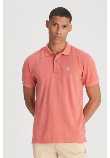 Lee Polo Yaka Tshirt Kırmızı Erkek Kısa Kol T-shirt 000000000101982725