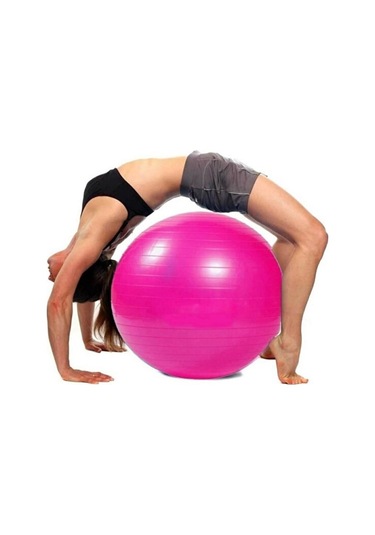 65cm Mavi Pilates Topu Profesyonel Yoga, Pilates Ve Spor Topu