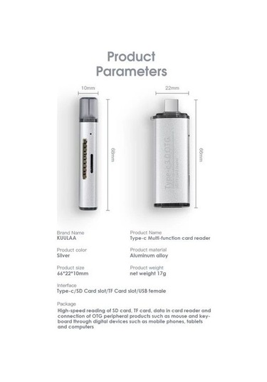 Daytona Ads-103 Type-C=Usb3.0 Otg Veri+Kart Ok Ad