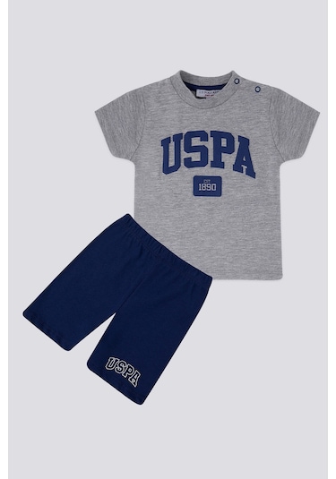 U.S. Polo Assn. Gri Erkek Bebek Takım Gri
