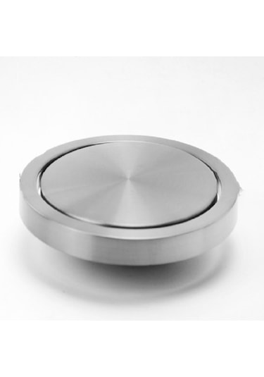 Sones Gömülü Tip Paslanmaz Çelik Salıncak Kapağı Kapaklı Mutfak Tezgahı Çöp Kutusu Kapağı Kapağı, Boyut: Yuvarlak Çizim 20cm Çap Gümüş