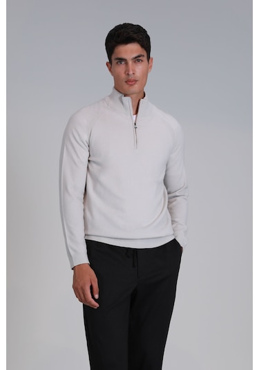 Lufian Stavan Erkek Kazak Ekru Ekru 112090141100520 Ekru