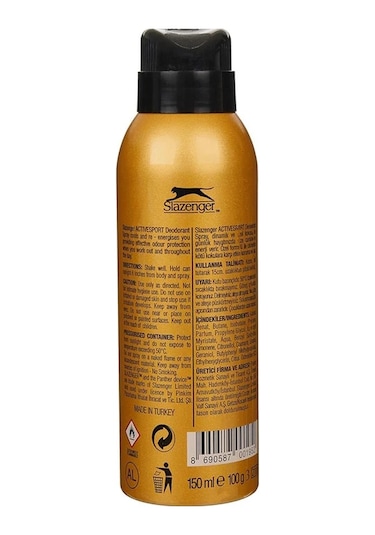 Slazenger Active Sport Gold Erkek Deodorant 150 ML