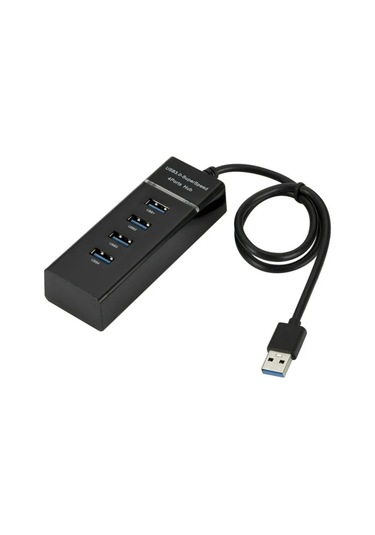 Gajeena Usb 3.0 4 Port Hub - 5gbps Hızlı Veri Transferi, Usb 2.0/1.1 Uyumlu, Taşınabilir, Plug & Play Bilgisayar Port Genişletici