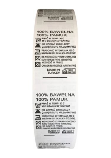 Yıkama Talimatı - %100 Pamuk