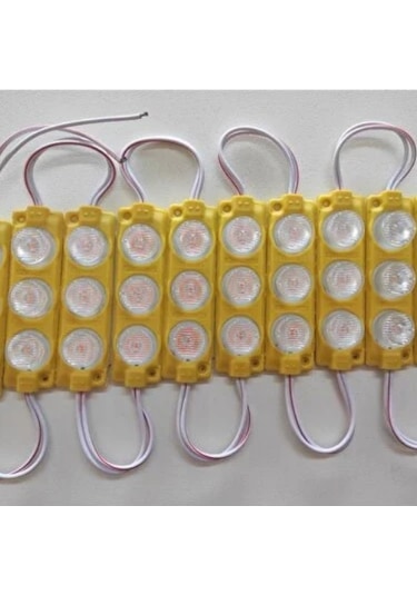 Camlı Soft Parmak Led Lamba Seti 10lu Su Geçirmez Bantlı Kesilebilir Amber Turuncu 12v Br0409927 1 Adet