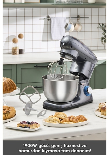 Karaca Multichef 1900 W Stand Mikser Mutfak Şefi 5.5 L