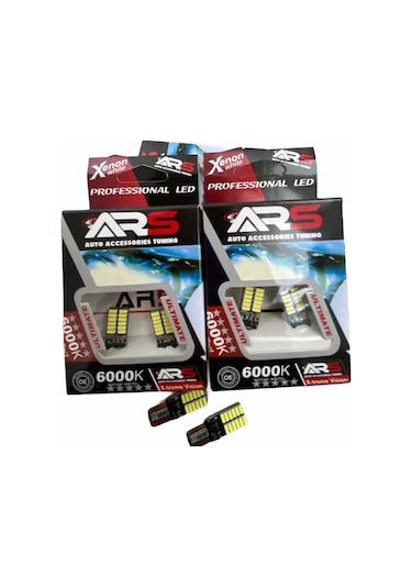 Dipsiz T10 W5W Led Beyaz Park Lamba Ampül 2 Adet Takım (280379991)