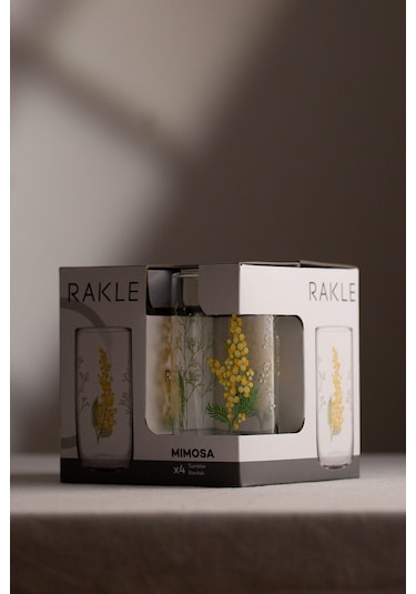Rakle Mimosa 4'lü Meşrubat Bardağı Seti 365 Cc Renkli