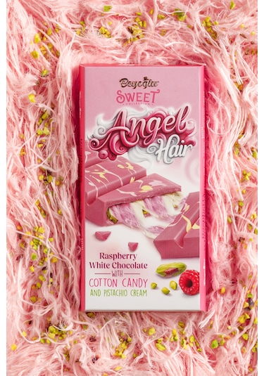 Angel Hair Pişmaniye Ve Antep Fıstık Dolgulu Frambuazlı Çikolata 170 Gr.