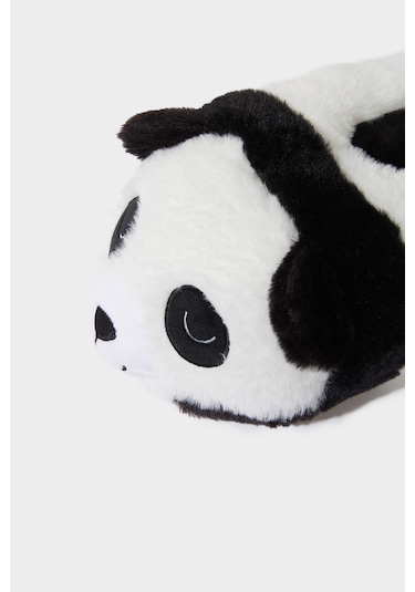 Defacto Kadın Panda Temalı Düz Taban Panduf C8509ax25wnwt55 Beyaz-wt55