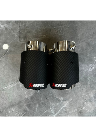 Akrapoviç Mini Cooper R60 Countryman Egzoz Ucu Çiftli Karbon Akrapoviç 100mm