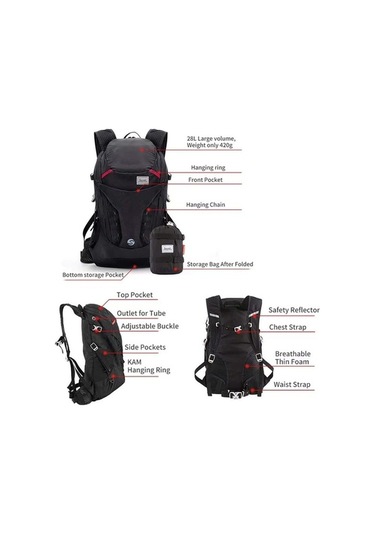 Novahub Sanxdi Sxd2001 Katlanabilir Seyahat Çantası-gri, Dokunmatik Yastıkla Gri